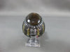 ANTIQUE EXTRA LARGE .90CT DIAMOND & AGATE 14KT BLACK & YELLOW GOLD FILIGREE RING