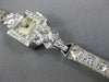 ANTIQUE LARGE ART DECO 3.01CT OLD MINE DIAMOND PLATINUM 3D FILIGREE WATCH #26386