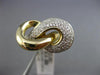ESTATE .55CT DIAMOND 14K YELLOW GOLD CLASSIC INFINITY WEDDING ANNIVERSARY RING