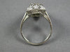 ANTIQUE WIDE .70CT OLD MINE DIAMOND & AAA SAPPHIRE PLATINUM OPEN FILIGREE RING
