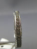 ANTIQUE 1.2CT ROUND DIAMOND 14K WHITE GOLD CLASSIC FILIGREE ETERNITY RING #17735