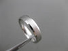 ESTATE 14KT WHITE GOLD MATTE & SHINY CLASSIC WEDDING BAND RING 4mm #23138