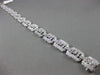 ESTATE WIDE 1.40CT DIAMOND 14KT WHITE GOLD 3D FILIGREE MILGRAIN TENNIS BRACELET