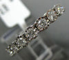 ESTATE .98CT DIAMOND 14KT WHITE GOLD ETERNITY MILGRAIN FILIGREE ANNIVERSARY RING
