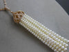 ESTATE EXTRA LARGE .72CT DIAMOND & AAA PEARL 18KT ROSE GOLD 3D TASSLE NECKLACE