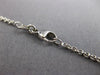 ESTATE EXTRA LARGE 1.30CT DIAMOND 14KT WHITE GOLD 15 STONE BY THE YARD NECKLACE