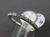 ESTATE .19CT DIAMOND 18KT WHITE GOLD 3D CLASSIC SEMI ETERNITY ANNIVERSARY RING
