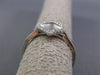 ESTATE .15CT DIAMOND 14KT WHITE GOLD HANDCRAFTED CLASSIC LEAF MATTE & SHINY RING