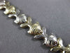 ESTATE LONG 14KT WHITE & YELLOW GOLD MATTE & SHINY LUCKY FISH BRACELET #24001