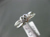 ESTATE .10CT ROUND DIAMOND 14KT WHITE GOLD 3D WAVE SOLITAIRE HEART LOVE RING