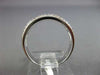 ESTATE .73CT DIAMOND & AAA EMERALD 18K WHITE GOLD SEMI ETERNITY ANNIVERSARY RING