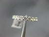 ESTATE 1.64CT DIAMOND 14KT WHITE GOLD CLASSIC ETERNITY WEDDING ANNIVERSAY RING