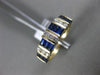 ESTATE 1.24CT DIAMOND & AAA SAPPHIRE 14KT YELLOW GOLD THREE ROW ANNIVERSARY RING