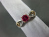 1.11CT WHITE CHOCOLATE FANCY DIAMOND & TOURMALINE 14K WHITE GOLD ENGAGEMENT RING