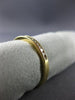 ESTATE .22CT DIAMOND 14KT YELLOW GOLD 3D CHANNEL ANNIVERSARY BAND RING #17697