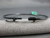 ESTATE 1.26CT BLACK DIAMOND 14K BLACK GOLD CLASSIC SEMI ETERNITY BANGLE BRACELET