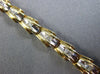 ESTATE .38CT BAGUETTE CUT DIAMOND 14KT YELLOW GOLD 3D V SHAPE TENNIS BRACELET