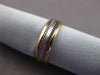 ESTATE 14KT TRI COLOR GOLD DOUBLE ROPE WEDDING ANNIVERSARY RING BAND 5mm #1528