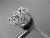 ESTATE LARGE 1.12CT DIAMOND 18KT WHITE GOLD MULTI ROW BY THE YARD LOVE KNOT RING