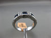 ESTATE 1.61CT DIAMOND & SAPPHIRE 14KT WHITE GOLD 3D SEMI ETERNITY WEDDING RING