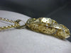 ESTATE EXTRA LARGE & LONG 2.52CT DIAMOND 14KT YELLOW GOLD 3D FILIGREE PENDANT