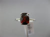 ESTATE 1.73CT DIAMOND & AAA GARNET 14KT WHITE GOLD 3D CUSHION ENGAGEMENT RING