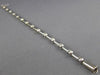 ESTATE .76CT DIAMOND 14KT WHITE GOLD 3D ETOILE BEZEL BY THE YARD TENNIS BRACELET