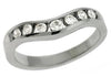 .35CT DIAMOND 14KT WHITE GOLD 3D ROUND CHANNEL V SHAPE SWIRL ANNIVERSARY RING