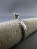ANTIQUE .35CT ROUND DIAMOND 18KT WHITE GOLD FILIGREE CROWN ENGAGEMENT RING #6190