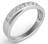.32CT DIAMOND 14KT WHITE GOLD 3D ROUND CHANNEL CRISS CROSS INFINITY LOVE RING