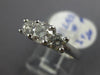 ESTATE 1.04CT DIAMOND 14KT GOLD & PLATINUM CLASSIC THREE STONE ENGAGEMENT RING