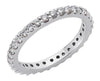 .78CT DIAMOND 14K WHITE GOLD CLASSIC ROUND SHARE PRONG ETERNITY ANNIVERSARY RING