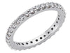 .83CT DIAMOND PLATINUM CLASSIC ROUND SHARE PRONG ETERNITY LOVE ANNIVERSARY RING