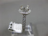 ESTATE .44CT DIAMOND 14KT WHITE GOLD 3D CLASSIC HALO SEMI MOUNT ENGAGEMENT RING