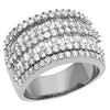 ESTATE 2.37CT DIAMOND 14KT WHITE GOLD ROUND BAGUETTE & PRINCESS ANNIVERSARY RING