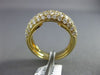 ESTATE 1.53CT DIAMOND 18KT YELLOW GOLD 3D SEMI ETERNITY WEDDING ANNIVERSARY RING