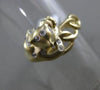 ESTATE .08CT ROUND DIAMOND 14KT YELLOW GOLD 3D MATTE HAPPY PANTHER ETOILE RING