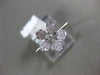 ESTATE .25CT ROUND DIAMOND 14K WHITE GOLD 3D CLASSIC FLOWER ROPE LOVE FUN RING