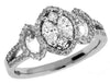 .62CT DIAMOND 14KT WHITE GOLD 3D ROUND PRINCESS & MARQUISE FRIENDSHIP LOVE RING