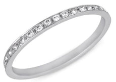 .31CT DIAMOND 14KT WHITE GOLD 3D ROUND CHANNEL PRONG ETERNITY ANNIVERSARY RING