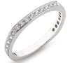 .30CT DIAMOND 14K WHITE GOLD ROUND CHANNEL PRONG SQUARE WEDDING ANNIVERSARY RING