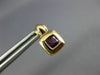ESTATE .80CT AAA AMETHYST 14KT YELLOW GOLD 3D CLASSIC SQUARE STUD EARRINGS