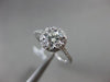 ESTATE .96CT DIAMOND 14KT WHITE GOLD 3D CLASSIC ROUND SHARED PRONG WEDDING RING