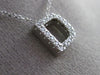 ESTATE .17CT DIAMOND 14KT WHITE GOLD 3D " D " INITIAL FLOATING PENDANT #21240