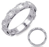 .74CT DIAMOND 14KT WHITE GOLD ROUND & PRINCESS X 3/4TH ETERNITY ANNIVERSARY RING