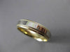 ESTATE 14KT YELLOW GOLD CLASSIC MILGRAIN HANDCRAFTED WEDDING BAND RING 5mm 23190