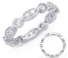 .80CT DIAMOND 14KT WHITE GOLD ROUND & MARQUISE SHAPE ETERNITY ANNIVERSARY RING