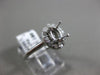 ESTATE .16CT DIAMOND 14KT WHITE GOLD OVAL FOUR PRONG SEMI MOUNT ENGAGEMENT RING