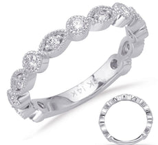 .54CT DIAMOND 14K WHITE GOLD 3D ROUND & MARQUISE 3/4TH ETERNITY ANNIVERSARY RING