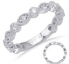 .54CT DIAMOND 14K WHITE GOLD 3D ROUND & MARQUISE 3/4TH ETERNITY ANNIVERSARY RING